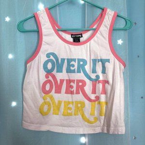 Over It Pastel Crop Tank Top